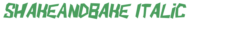 ShakeAndBake Italic